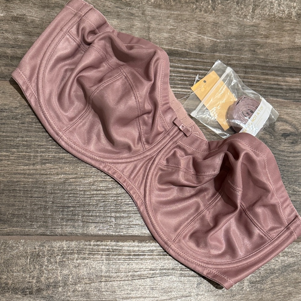 Delimira strapless bra - Brick - 40DD
